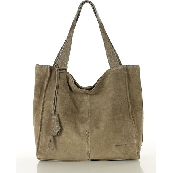 MARCO MAZZINI Kožená semišová nákupná taška | béžová s139dd 65684984