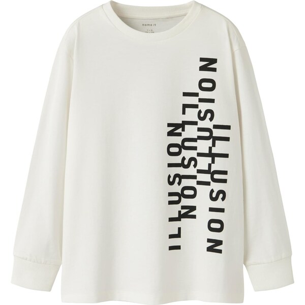 NAME IT Tričko NKMOBAY čierna / biela 65696255