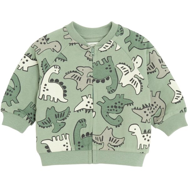 Cool Club Tepláková bunda sivá / jedľová / pastelovo zelená / biela 65696308