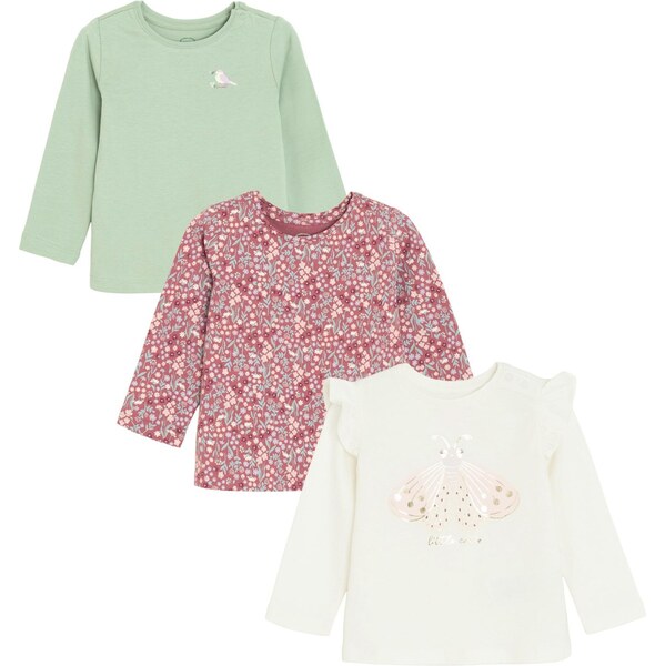 Cool Club Tričko pastelovo zelená / ružová / ružová / biela 65895342