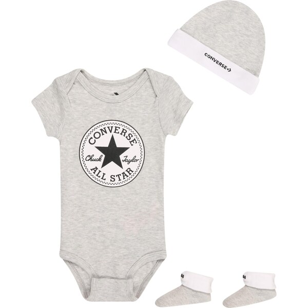 CONVERSE Set sivá melírovaná / čierna / biela 65696327