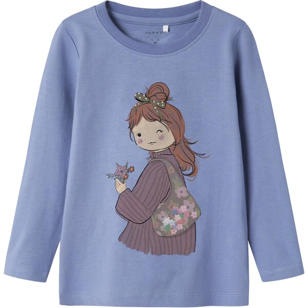 NAME IT Tričko NMFOTREA opálová / hnedá / svetlofialová / čierna 65696328