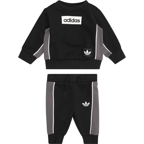 ADIDAS ORIGINALS Joggingová súprava sivá / čierna / biela 65696377