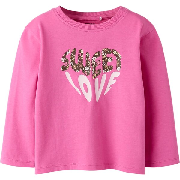 NAME IT Tričko NMFNILINEA hnedá / kaki / eozín / biela 65696573