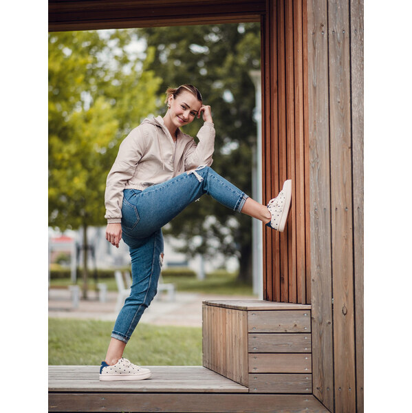 Dámske topánky Vuch Lucky Dots Off White 65460333