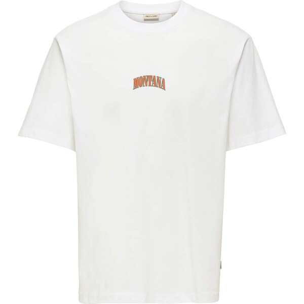 Only & Sons Tričko ONSSEB mätová / tmavozelená / oranžová / biela 65696095