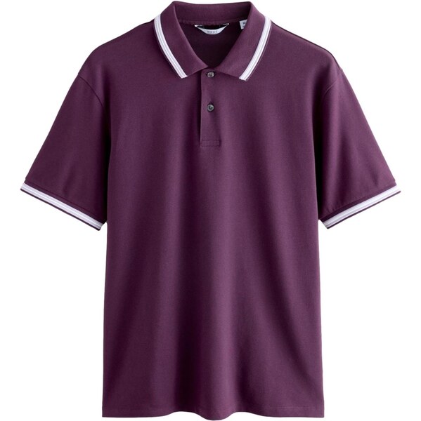 Next Tričko černicová / biela 65695984