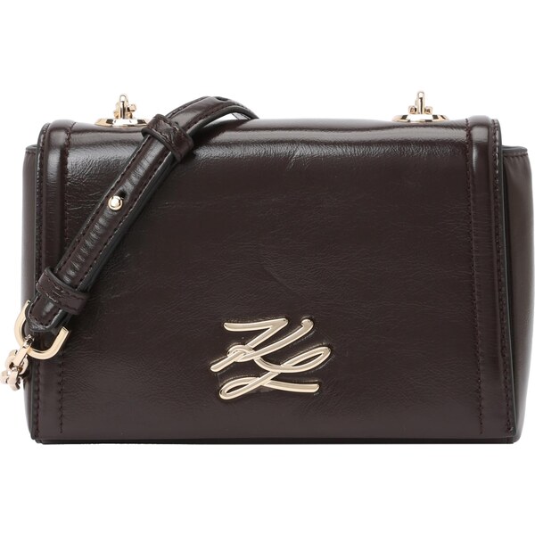 Karl Lagerfeld Taška cez rameno tmavohnedá 65696204