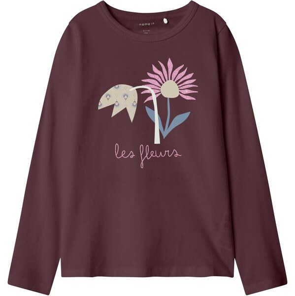 NAME IT Tričko NMFOSLINA béžová / opálová / ružová / tmavočervená 65696412