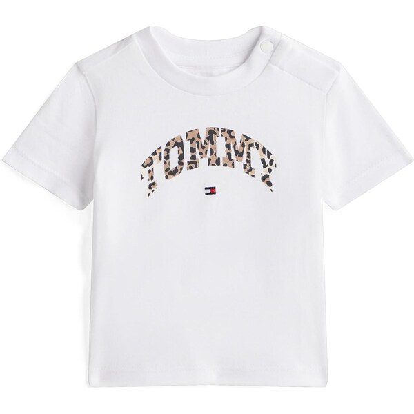 TOMMY HILFIGER Tričko svetlohnedá / červená / čierna / biela 65696525