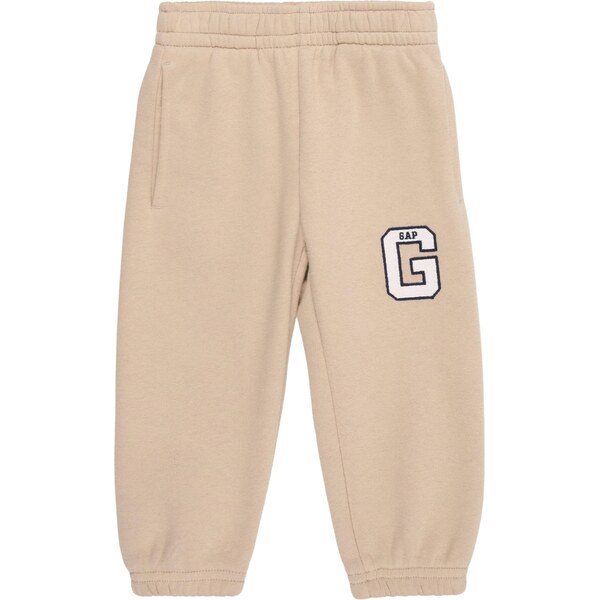 GAP Nohavice VARSITY béžová / námornícka modrá / biela 65696631