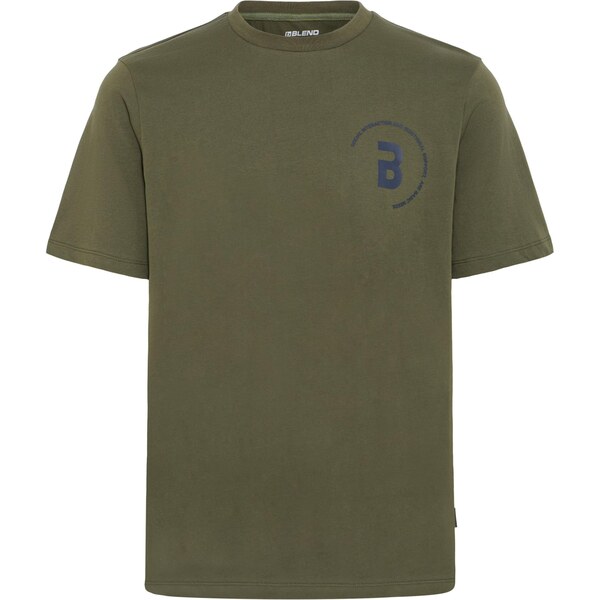 BLEND Tričko BHIDO olivová / čierna 65696753
