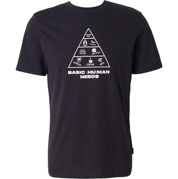 BLEND Tričko BHIKO námornícka modrá / biela 65696867