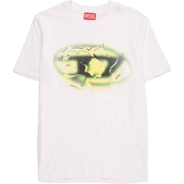 DIESEL Tričko žltá / zelená / čierna / biela 66038808