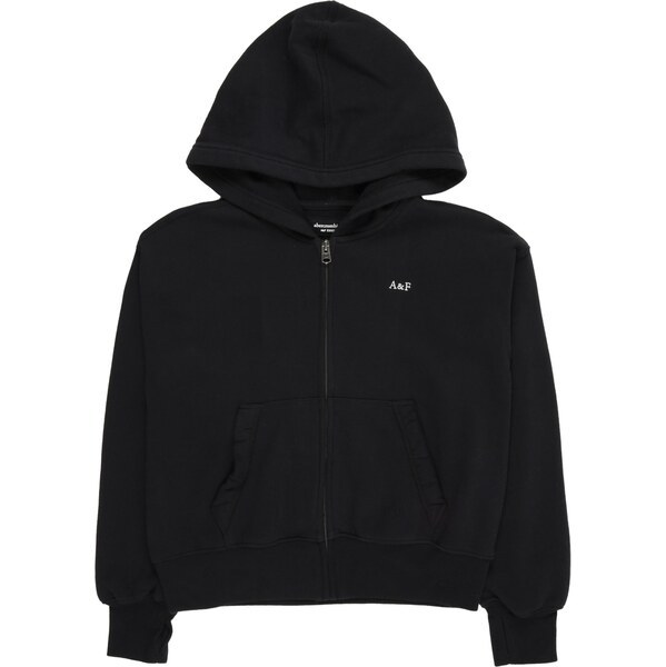 Abercrombie & Fitch Tepláková bunda ESSENTIAL čierna 65895809