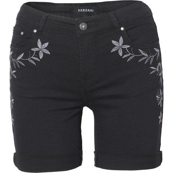 KOROSHI Džínsy striebornosivá / čierna 65693864