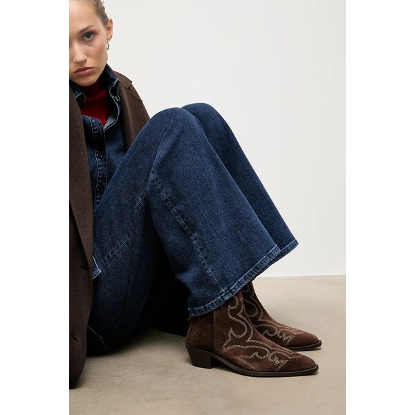 Semišové kovbojské topánky Answear.LAB 65389757