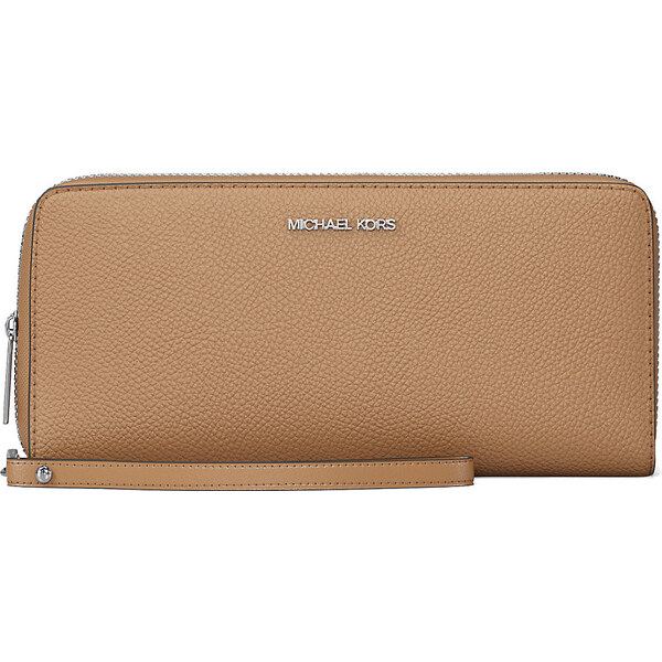 Michael Kors Large Pebbled Leather Continental Wallet Peanut 65705569