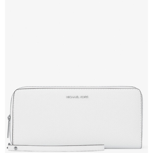 Michael Kors Large Pebbled Leather Continental Wallet Optic White 65705568