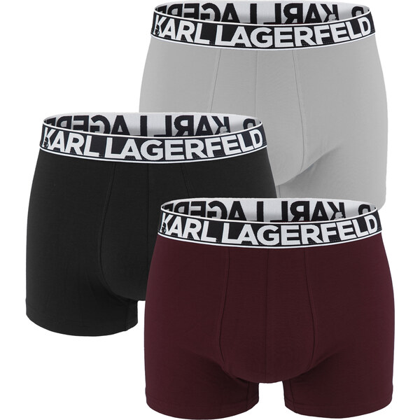 KARL LAGERFELD - boxerky 3PACK organic cotton BOLD logo LAGERFELD 65702848