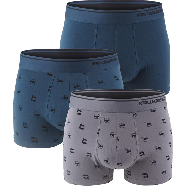 KARL LAGERFELD - boxerky 3PACK organic cotton Ikon mini KARL excalibur 65702849
