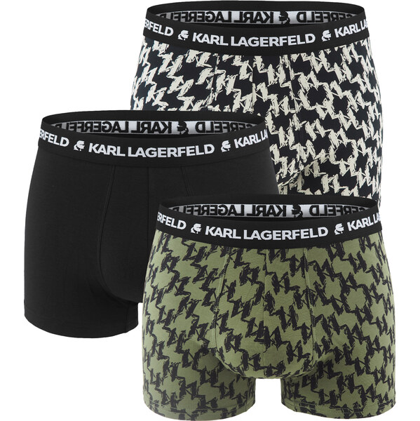 KARL LAGERFELD - boxerky 3PACK organic cotton LAGERFELD monogram logo 65702850