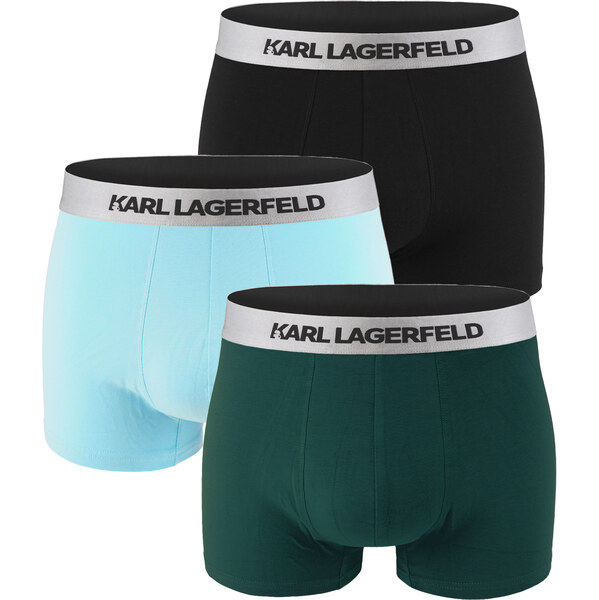 KARL LAGERFELD - boxerky 3PACK organic cotton dark sea color / 65702851