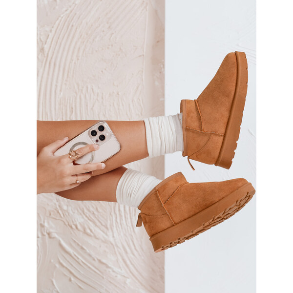 DStreet Dámske hnedé snehule 66817415