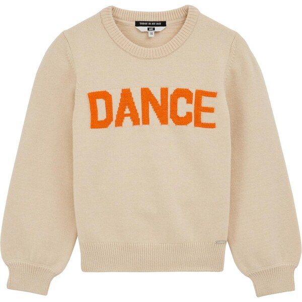 WE Fashion Sveter béžová / oranžová 65888113