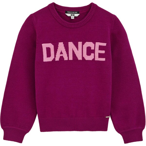 WE Fashion Sveter eozín / tmavoružová 65888115