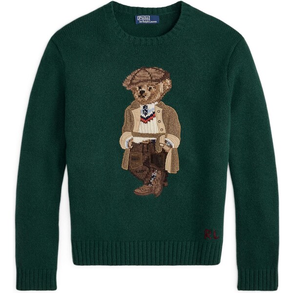 Polo Ralph Lauren Sveter hnedá / tmavohnedá / tmavozelená / biela 65708001