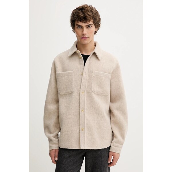 Košeľová bunda s prímesou vlny Les Deux Lennon 65713196