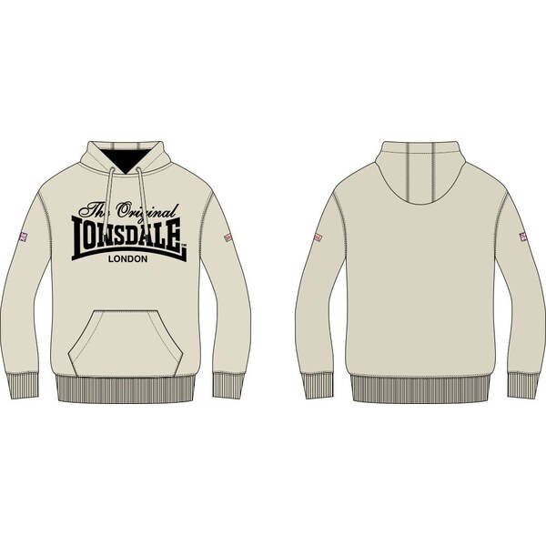 Lonsdale Mens hooded sweatshirt regular fit 65715373