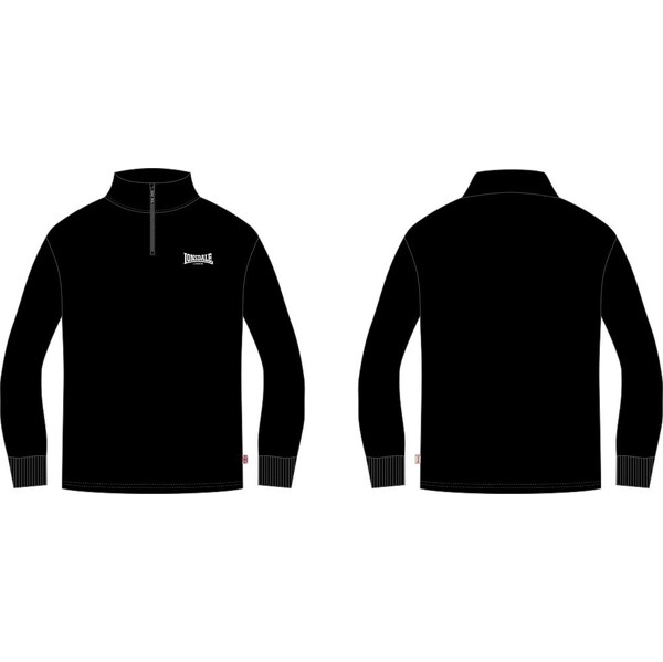 Lonsdale Mens sweatshirt quarter zip regular fit 65715374