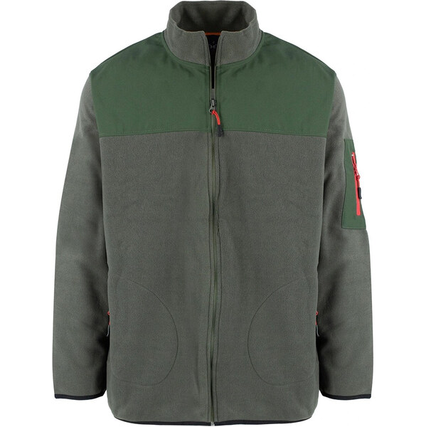 Pri Mens classic warm fleece plus size zip-up sweatshirt 65715397