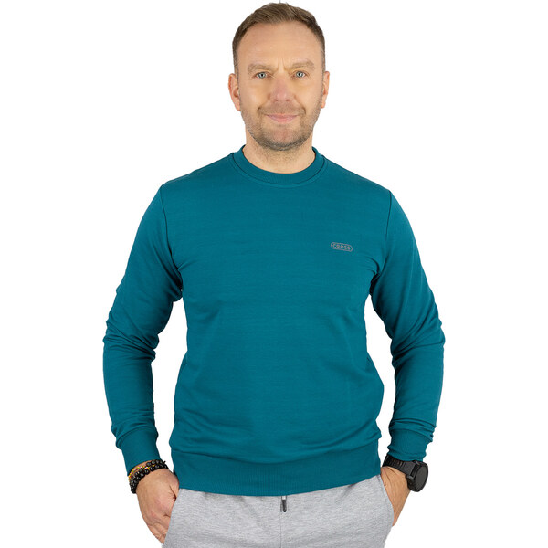 Pri Mens hoodless sports sweatshirt with small reflector 65715398