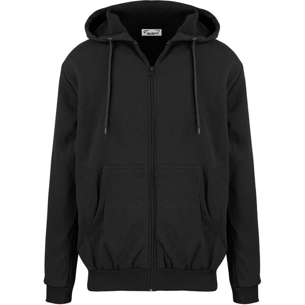 Pri Mens warm sweatshirt with a hood, plain, one-color 65715409