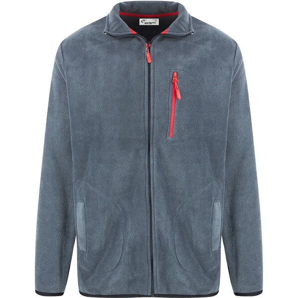 Pri Mens classic warm fleece zip-up sweatshirt 65715411