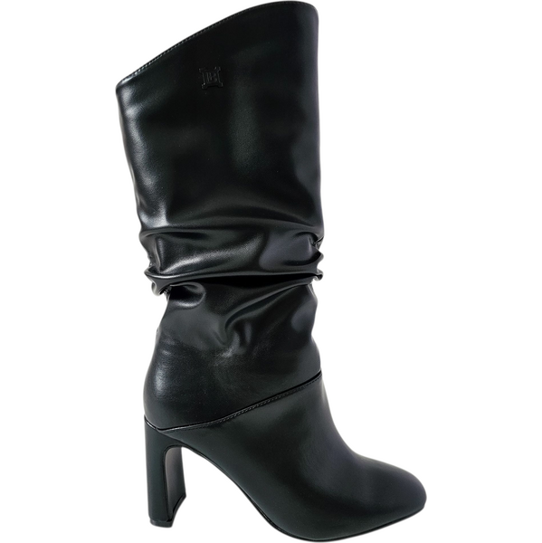 Elegantné čierne čižmy Laura Biagiotti Calf Black 65714309