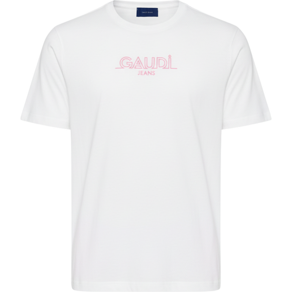 GAUDI Logo White tričko 65716903