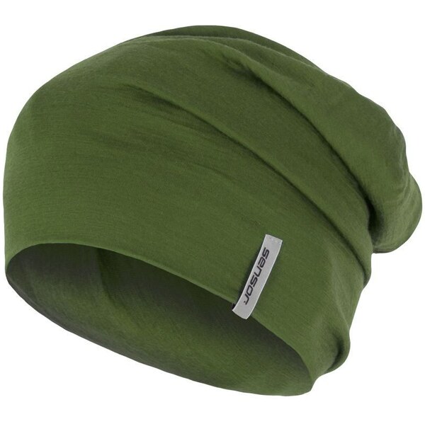 Vlnená čiapka Sensor Merino Active zelená veľkosti oblečenia M 65797271