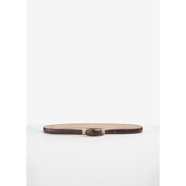 bonprix Kožený opasok, úzky, farba hnedá 65716676