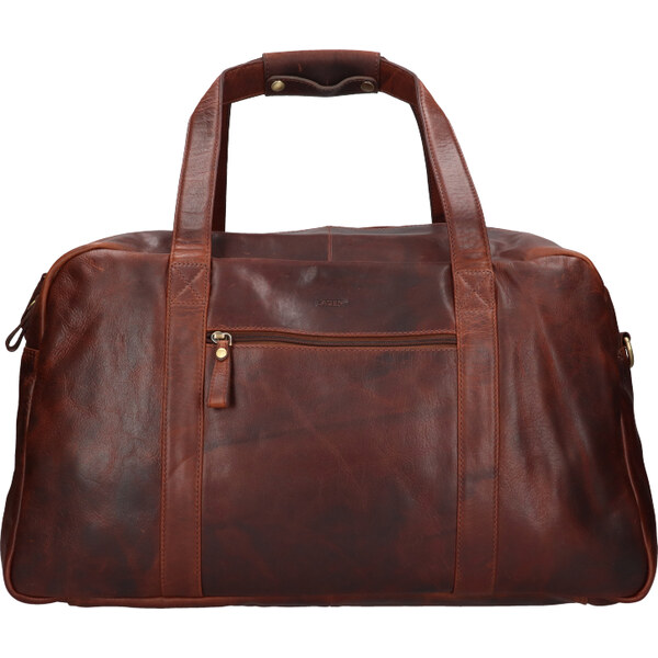 Lagen Kožená cestovní taška BLC-221-1414 hnedá melír 65724063