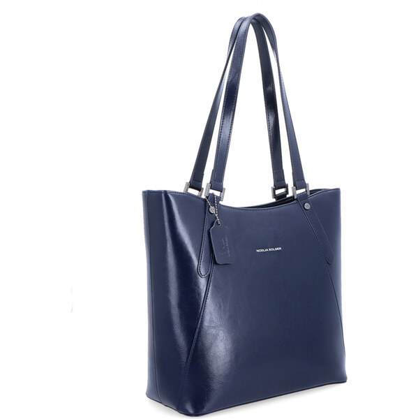 Kožená kabelka cez rameno Noelia Bolger modrá NB 0094 TM 65723967