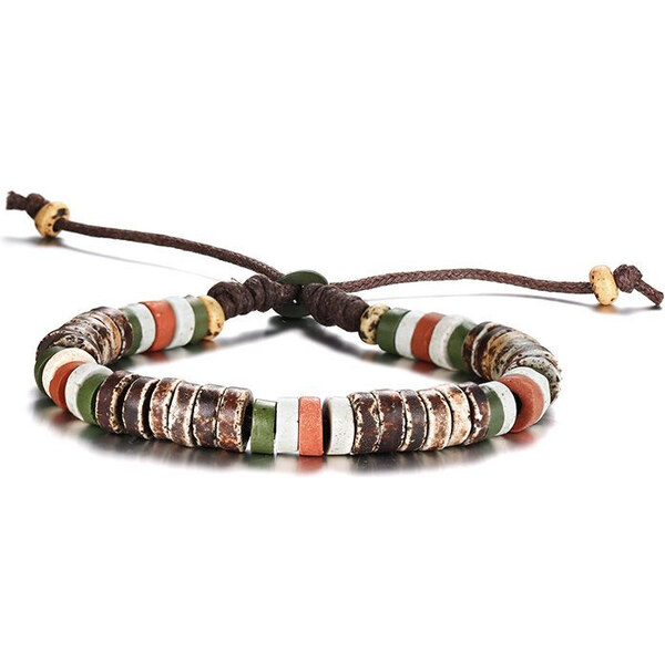 Impress Jewelry Náramok z prírodných korálikov Natural Stone Wood 65229293