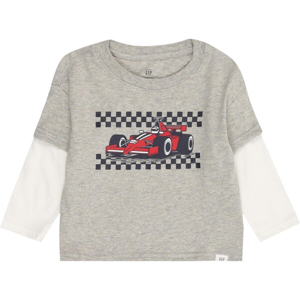 GAP Tričko námornícka modrá / sivá melírovaná / červená / prírodná 65853098