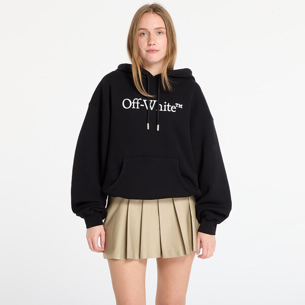 Mikina Off-White Big Logo Bookkish Over Hoodie Black/ White M 65727595