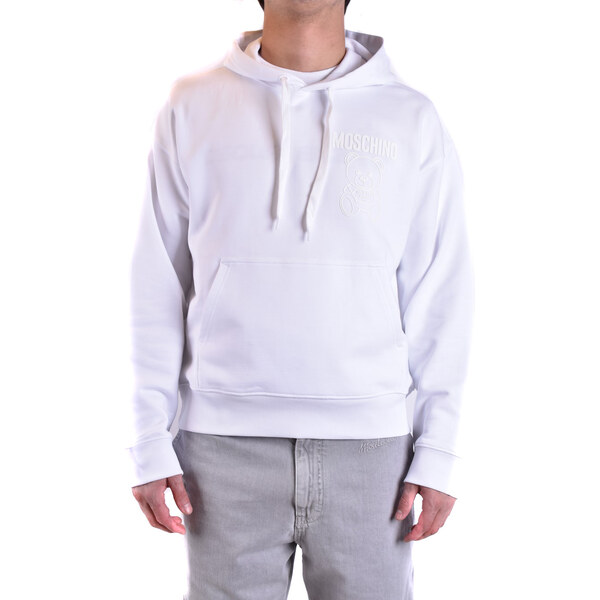 Biela mikina Moschino s kapucňou 66808955