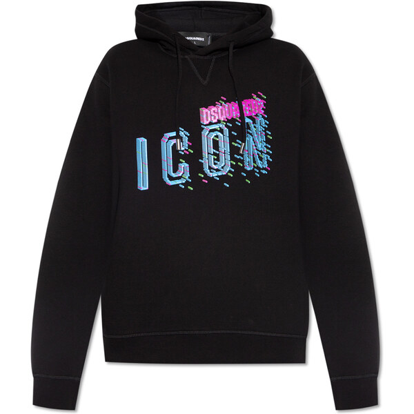 Čierna mikina Dsquared s kapucňou 66825025