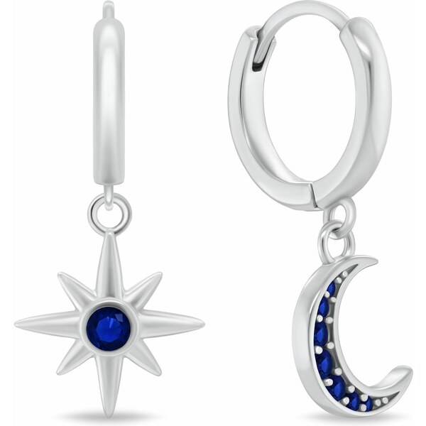 Brilio Silver Strieborné asymetrické náušnice so zirkónmi EA1221W 66581360